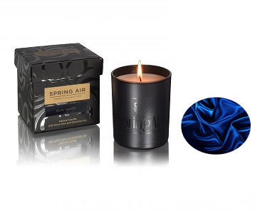 LUXURY SOYA CANDLE BLUE VELVET 230ML GOLD LINE